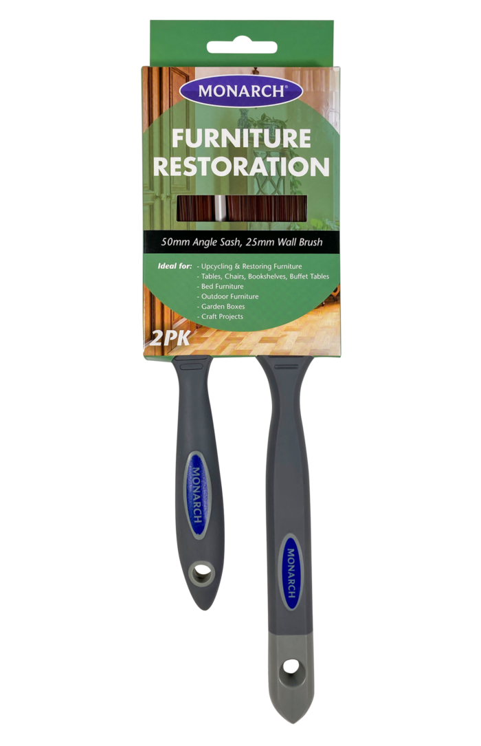 Furniture Restoration Brush 2 Pack (Sash/Wall)